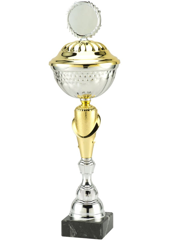 50132 Pokal, silber/gold, 30 cm - 49 cm