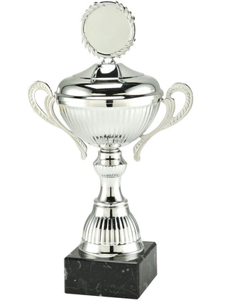 50141 Henkel-Pokal, silber, 25,5 cm - 39 cm