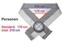 Zweifarbige Personen Schärpen - bedruckt Text+Grafik
