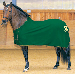 Paradedecke / Fleece-Abschwitzdecke mit Druck auf dem Brustlatz